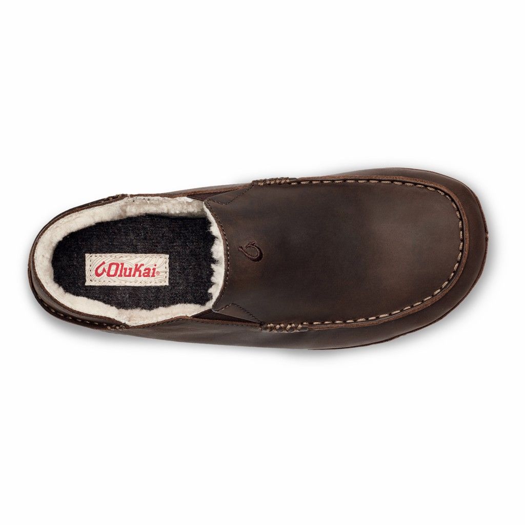 Zapatos Olukai Moloā Slipper - Pantuflas Hombre Cafes 20203-795